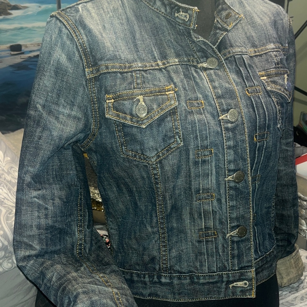 #932| (M) Banana Republic Blue Denim Jean Jacket
